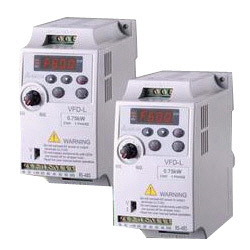 Delta  VFD VFD-L, AC MOTOR DRIVES .25HP 230S L 8[VFD002L21A]