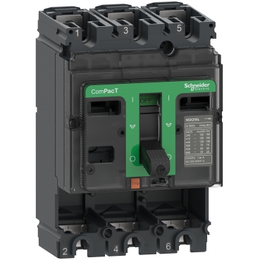 [C16L3] Schneider Circuit breaker basic frame, ComPacT NSX160L, 150kA/415VAC, 3 poles, 160A frame rating, without trip unit