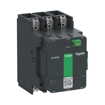 [LC1G500KUEN] Schneider High power contactor, TeSys Giga, 3 pole (3NO), AC-3 <=440V 500A, standard version, 100…250V wide band AC/DC coil