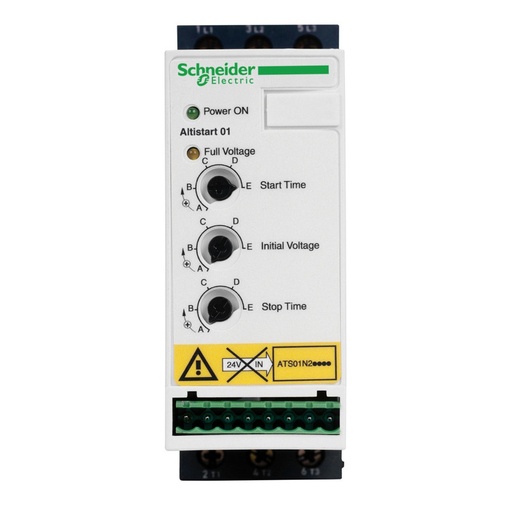 [ATS01N206QN] Schneider Soft Starter Altistart 01_ soft Starter for asynchronous motor - ATS01 - 6 A - 380..415V - 1.5..3 KW_ [ATS01N206QN]