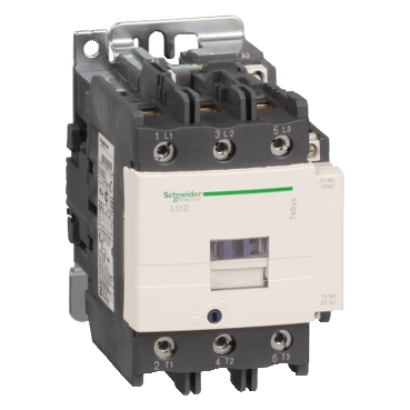 [LC1D80P7] Schneider Breaker TeSys D_ LC1D80P7 TeSys D contactor - 3P(3 NO) - AC-3 - <= 440 V 80 A - 230 V AC 50/60 Hz coil. As the best selling line of contactors in the world, TeSys D offers multi-standard solutions, high reliability with long mechanical and electrical durability for different sizes, along with the most complete accessories in the industry._ [LC1D80P7]