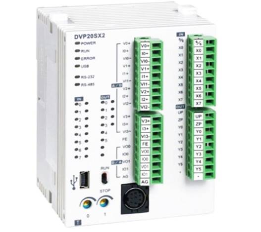 Delta  Compact PLC DVP-SV/2, PROGRAMMABLE LOGIC CTRL 16/12S DC 6 WB [DVP20SX211T]