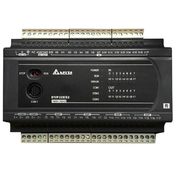 Delta  Compact PLC DVP-ES/2, PROGRAMMABLE LOGIC CTRL 16/16T AC 4 [DVP32ES200R]