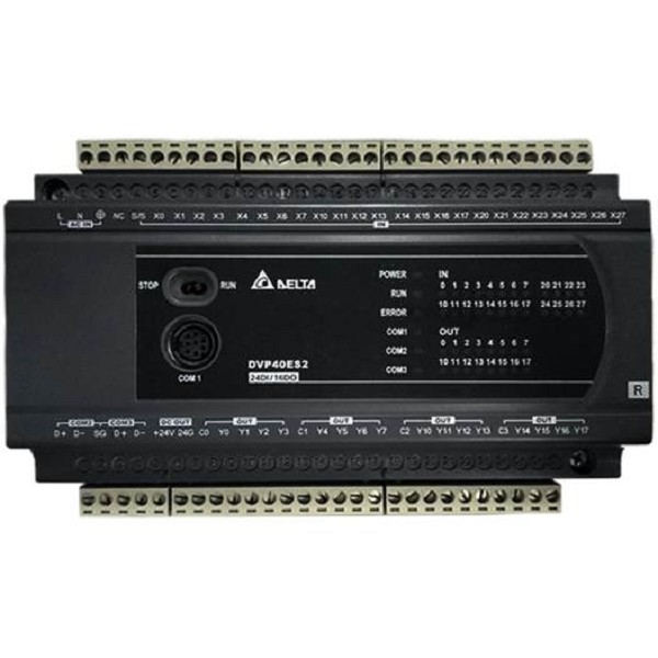 Delta  Compact PLC DVP-ES/2, PROGRAMMABLE LOGIC CTRL 24/16T AC 6 [DVP40ES200R]