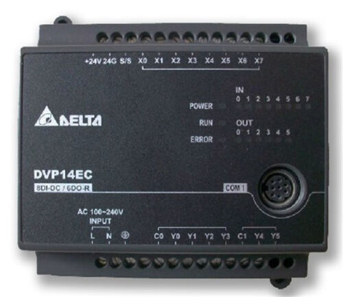 Delta  Compact PLC DVP-EC, PROGRAMMABLE LOGIC CTRL 8/8T AC 6