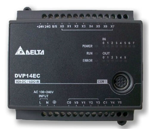 Delta  Compact PLC DVP-EC, PROGRAMMABLE LOGIC CTRL 12/8R AC 4