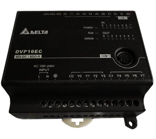 Delta  Compact PLC DVP-EC, PROGRAMMABLE LOGIC CTRL 12/8T AC 4