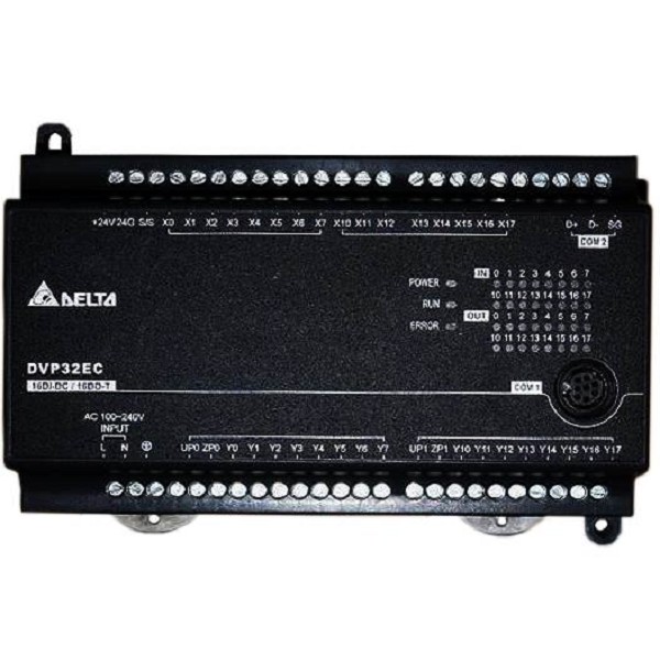 Delta  Compact PLC DVP-EC, PROGRAMMABLE LOGIC CTRL 24/16T AC 4