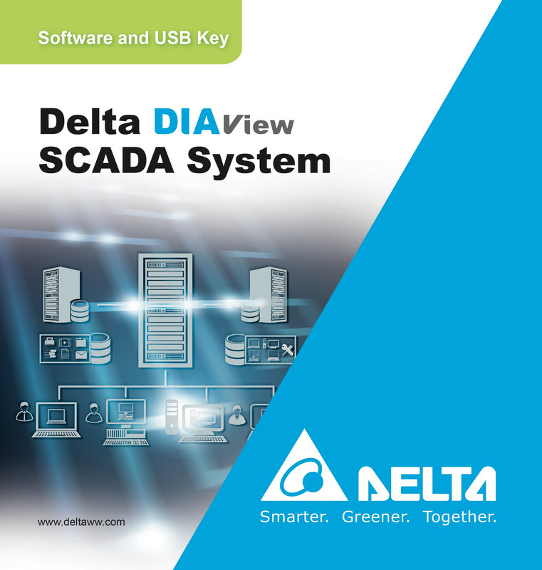 Delta  SCADA Software DIAV, INDUSTRY AUTOMATION WEB VERSION SCADA - 5 B/S CLIENT - 1000 TAGS