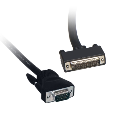 Schneider direct connection cable - L = 2.5m - 1 male SUB-D 9 + 1 male SUB-D25 - DF1