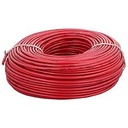 1x6sq mm DC Cable:Red/ Red, Test Voltage Test Voltage 1.5Kva,Double Insulated, Temperature Range -25°C To +120°C [6mm_Red_RR_500meter]