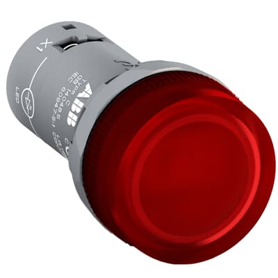 ABB PILOT LIGHT CL-523R HEAD, RED, ILLUMINATED, 230V a.c. [1SFA619402R5231]