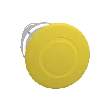 Schneider yellow Ø40 mushroom pushbutton head Ø22 latching push-pull [ZB4BT5]