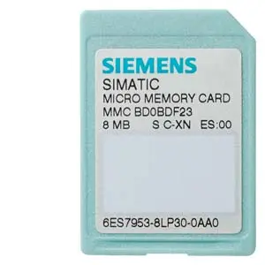 Siemens SIMATIC S7, Micro Memory Card P. S7-300/C7/ET 200, 3, 3V Nflash, 2 MB  [6ES7953-8LL31-0AA0]