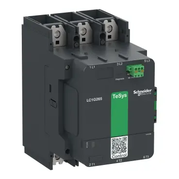 Schneider High power contactor, TeSys Giga, 3 pole (3NO), AC-3 <=440V 400A, standard version, 100…250V wide band AC/DC coil [LC1G400KUEN]