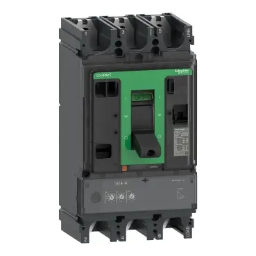 Schneider Circuit breaker ComPacT NSX400HB1, 75kA at 690VAC, MicroLogic 2.3 trip unit, 400A, 3 poles 3d [C40V32D400]
