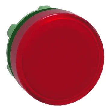 Schneider Head for pilot light, Harmony XB5, plastic, red, 22mm, plain lens, BA9s base fitting, for insertion of legend [ZB5AV043E]