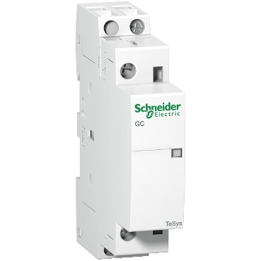 Schneider Modular contactor, TeSys GC, AC-7a, 16A, 2NO, 220 to 240VAC 60Hz coil