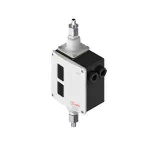 Danfoss Differential pressure switch, RT260A  Diff.press.setting range [bar]: 0.5 - 4, Reset function: Auto, Pressure connection type: G, Pressure connection size: 3/8, Enclosure rating IP: IP66, Max. Working Pressure [bar]: 22 [017D002166]