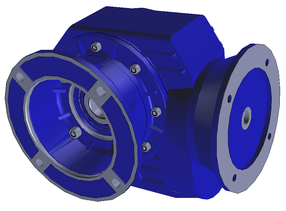 STM Worm Gearbox CR series Size: 70, Mounting: Flange F1, Position: M1 Ratio: 130, Input Configuration: PAM 63B5