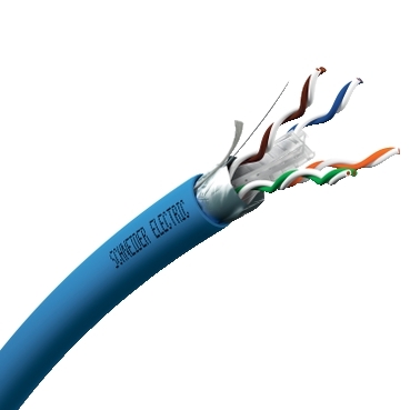 Schneider Copper LAN Cable, Actassi, F/FTP, 4P, Cat6A, Euroclass D, 550MHz, LSZH, 500m [VDICD64X218]