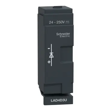 Schneider D40A to D65A Diode 24-250VDC Suppressor