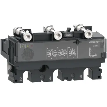 Schneider Trip unit TM40D for ComPacT NSX100/160 circuit breakers, thermal magnetic, rating 40A, 50 degrees C, 3 poles 3D