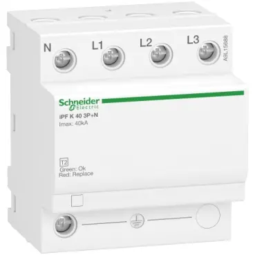Schneider iPF K 40 modular surge arrester - 3 poles + N - 340V