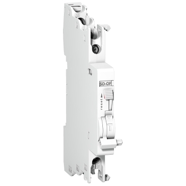 Schneider Auxiliary contact, Acti9 A9N, OF, 1 C/O, 100mA to 6A, 24VAC to 415VAC, 24VDC to 130VDC, bottom connection