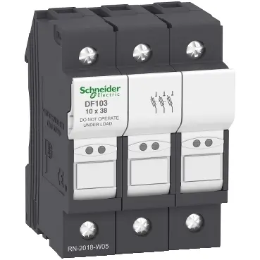 Schneider  Fuse carrier TeSys DF, 3P 32A, fuse size 10x38 mm [DF103]