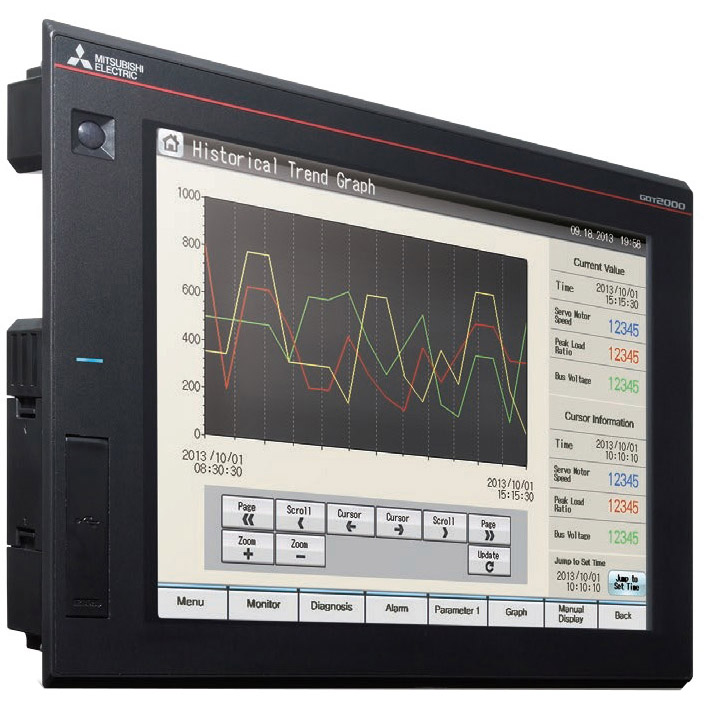Mitsubishi HMI GT2000 GOT2000;10,4"TFT;AC;SVGA;65k colors;RS-422/485;RS-232;USB;Eth;SD;Black_ [GT2710-STBA]