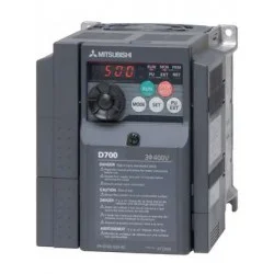 Mitsubishi VFD D700 Inverter Drive, 0.4 kW, 3 Phase, 400 V ac, 1.2 A, FR-D740 Series [FR-D740-012SC-EC]