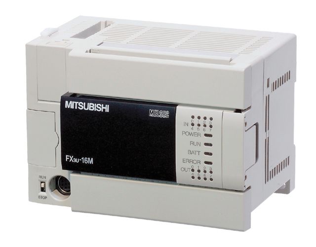 Mitsubishi PLC Melsec FX3U Base Unit AC 100-240V: 8 inputs DC 24V; 8 relay outputs_ [FX3U-16MR-ES]