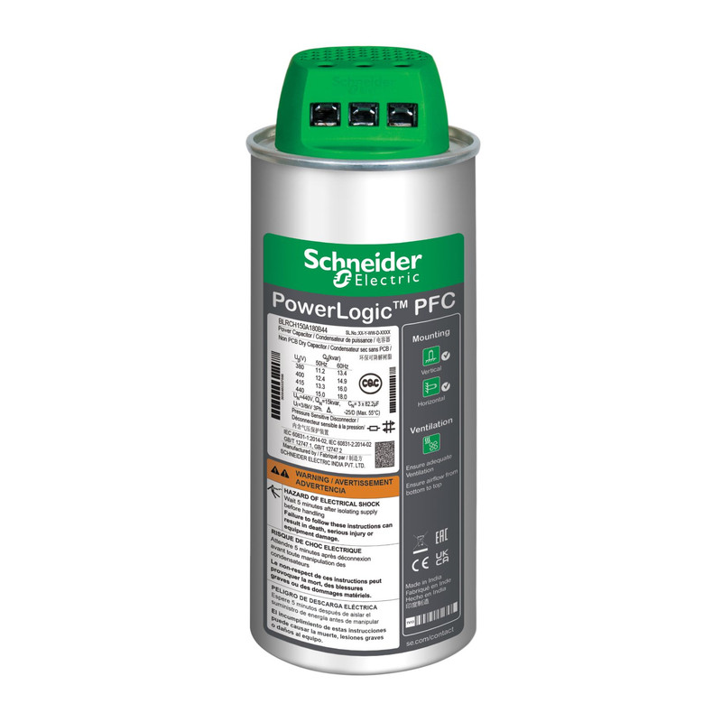 Schneider Capacitor  VarplusCan_ VarPlus Can HDuty Capacitor - 28.5/34.2 kvar - 440 V - 50/60Hz_ [BLRCH285A342B44]