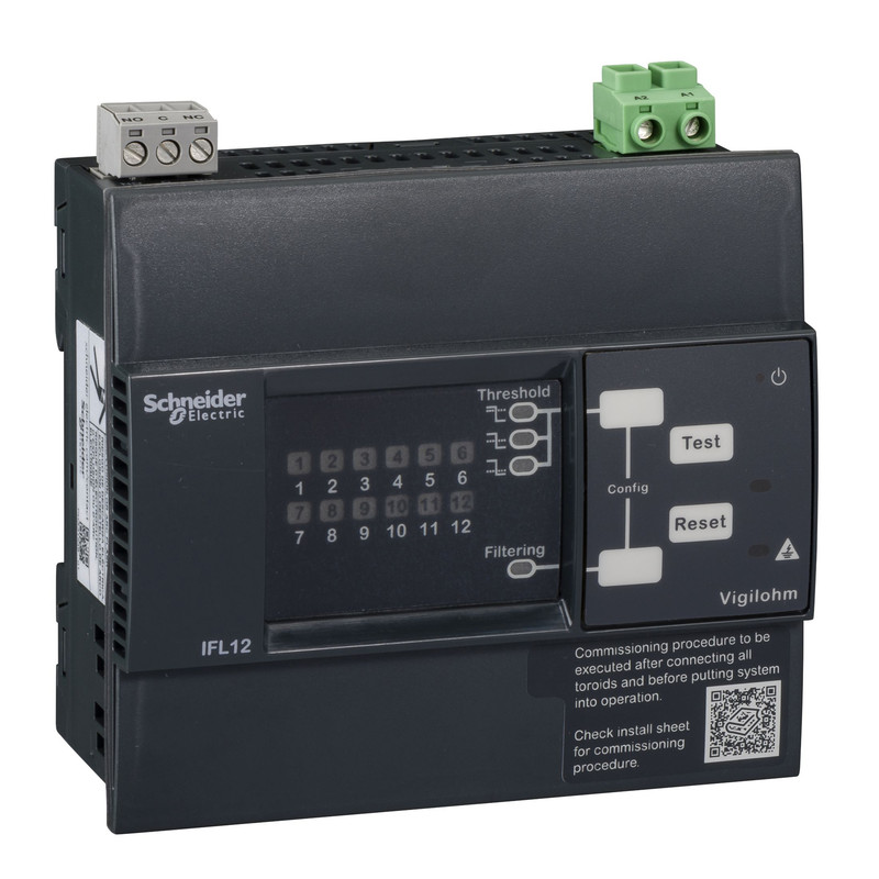 Schneider Fault Locator Vigilohm_ VIGILOHM 12 CHANNEL FAULT LOCATOR - 100-440VAC/DC_ [IMDIFL12]
