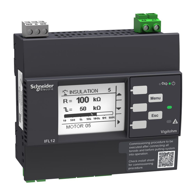 Schneider Fault Locator Vigilohm_ VIGILOHM ADVANCED 12 CHANNEL FAULT LOCATOR WITH MODBUS - 24-48VDC_ [IMDIFL12LMC]