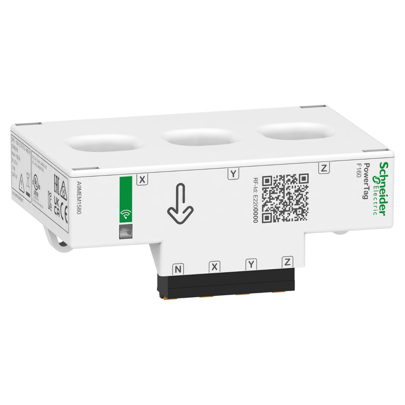 Schneider Power Monitoring PowerTag_ energy sensor, PowerTag Flex 160A 3P/3P+N top and bottom position_ [A9MEM1580]