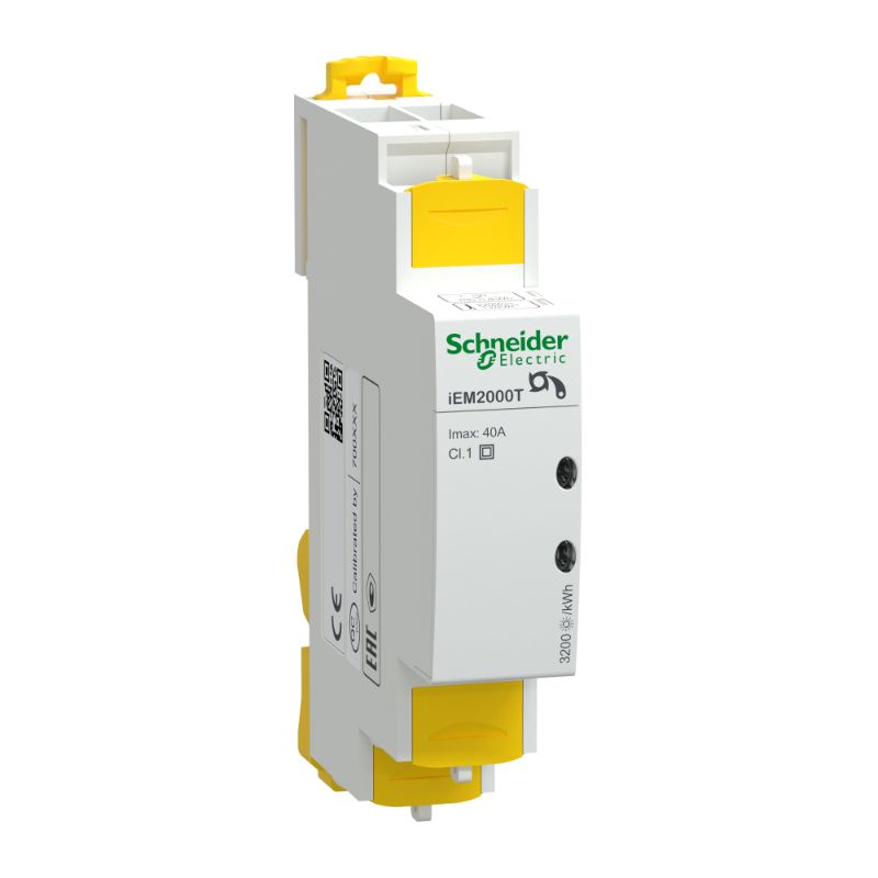 Schneider Meter iEM2000 Series_ modular single phase power meter iEM2000T - 230V - 40A without display_ [A9MEM2000T]