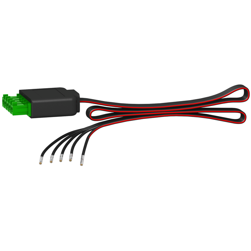 Schneider Breaker Acti 9 iCT_ single-end prefabricated cables 870 mm 5 wires_ [A9XCAU06]