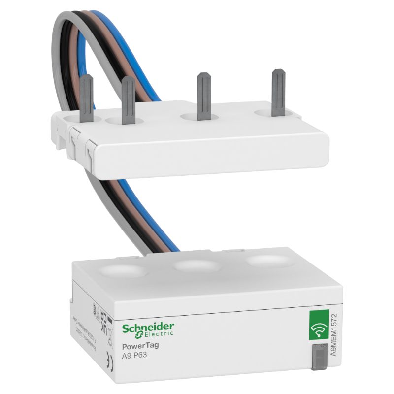 Schneider Power Monitoring PowerTag_ energy sensor, PowerTag phaseNeutral 63A 3P+N bottom position_ [A9MEM1572]