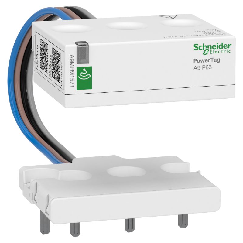 Schneider Power Monitoring PowerTag_ energy sensor, PowerTag phaseNeutral 63A 3P+N top position_ [A9MEM1571]
