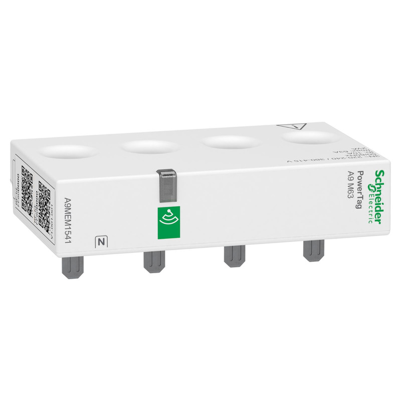 Schneider Power Monitoring PowerTag_ energy sensor, PowerTag Monoconnect 63A 3P+N top position_ [A9MEM1541]