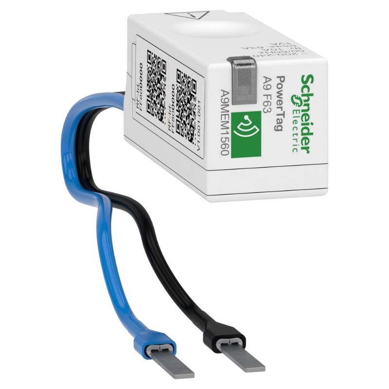 Schneider Power Monitoring PowerTag_ energy sensor, PowerTag Flex 230V 63A 1P+N top and bottom position_ [A9MEM1560]