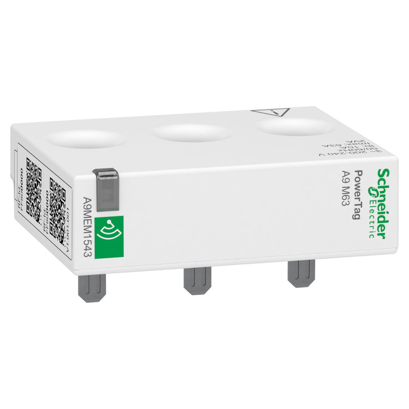 Schneider Power Monitoring PowerTag_ energy sensor, PowerTag Monoconnect 230V 63A 3P top and bottom position_ [A9MEM1543]