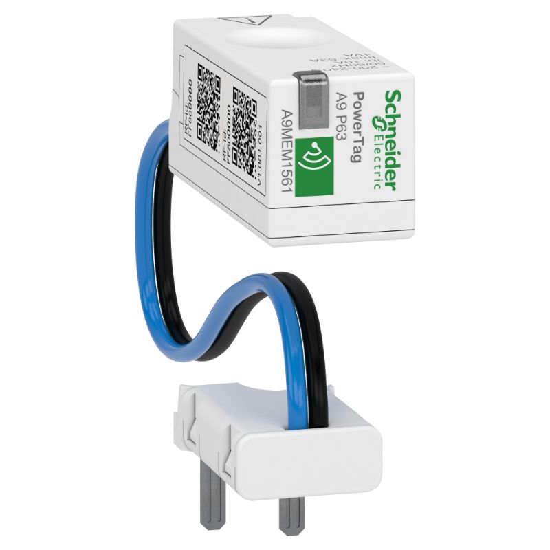 Schneider Power Monitoring PowerTag_ energy sensor, PowerTag phaseNeutral 63A 1P+N top position_ [A9MEM1561]