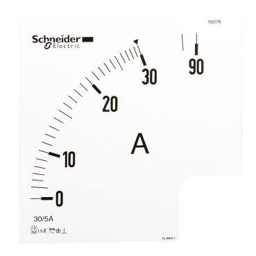 Schneider Meter Analog AMP / VLT / iAMP / iVLT_ ammeter dial Power Logic - 3 In - ratio 200/5A_ [16078]