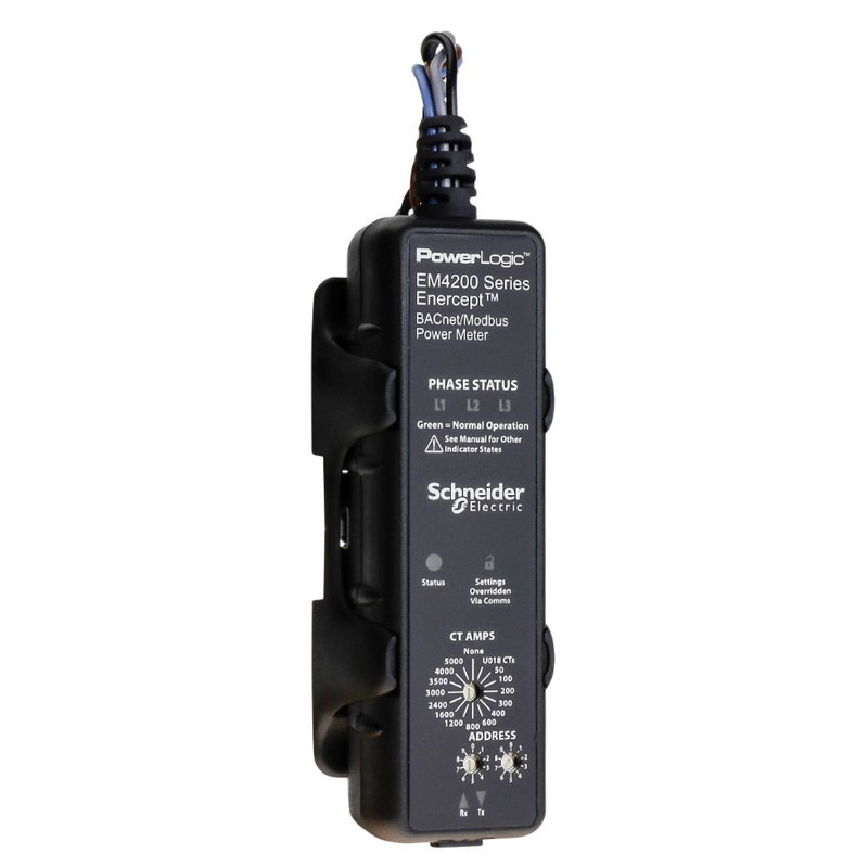 Schneider Meter EM4200_ Enercept Meter, class 0.2S, Modbus/BACnet RS-485, user choice, IEC wire code_ [METSEEM4235]
