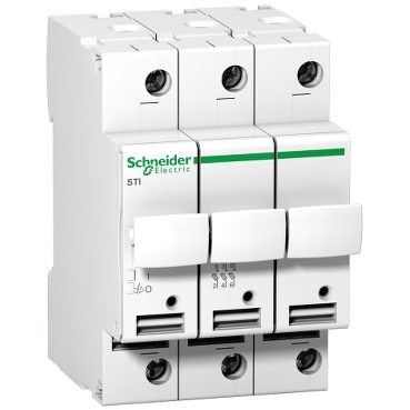 Schneider  Acti9 STI_ Acti 9 - fuse-disconnector STI - 3 poles - 25 A - for fuse 10.3 x 38 mm_ [A9N15656]