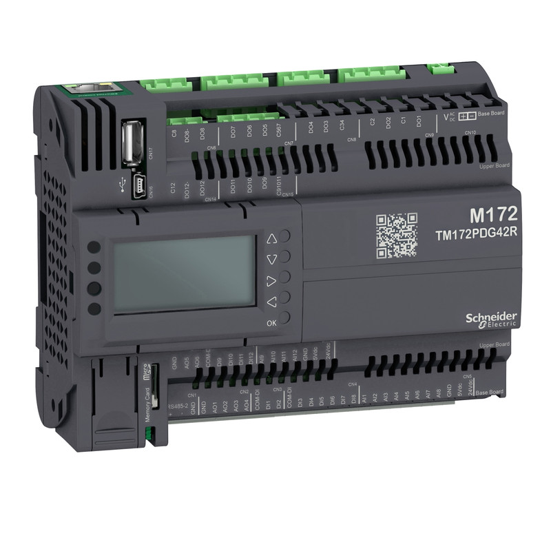 Schneider PLC Modicon M171/M172_ Modicon M172 Performance Display 42 I/Os, Ethernet, Modbus_ [TM172PDG42R]
