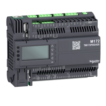 Schneider PLC Modicon M171/M172_ Modicon M172 Performance Display 42 I/Os, Modbus, Solid State Relay_ [TM172PDG42S]
